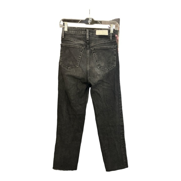 Re/Done 70s Stove Pipe Jeans in Washed Noir Size 25 WA1 - Picture 4 of 7